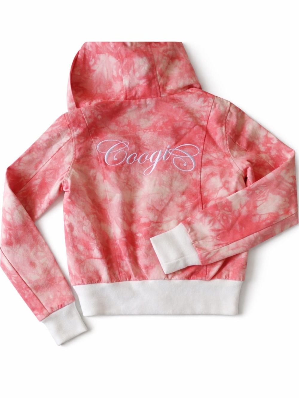 COOGI Y2K Pink and White Bomber Jacket Like NEW